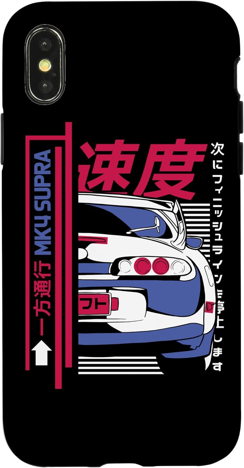 Japanese Cars Lovers MK4 Supra Print on Back Cool Case for iPhone 12/12 Pro
