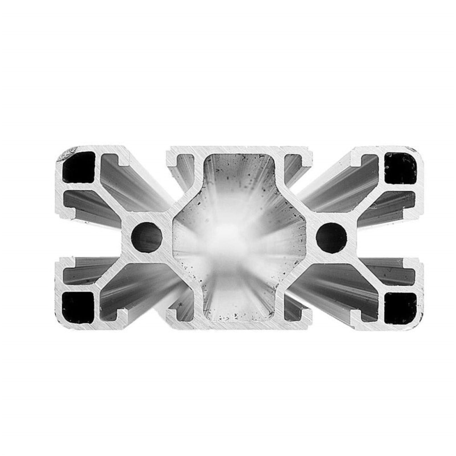GTPBAO Profilo for binario in alluminio estruso anodizzato nero 4080 40x80mm for banco da lavoro, mobile, scala, acquario, recinzione industriale Binario estruso(600mm long)