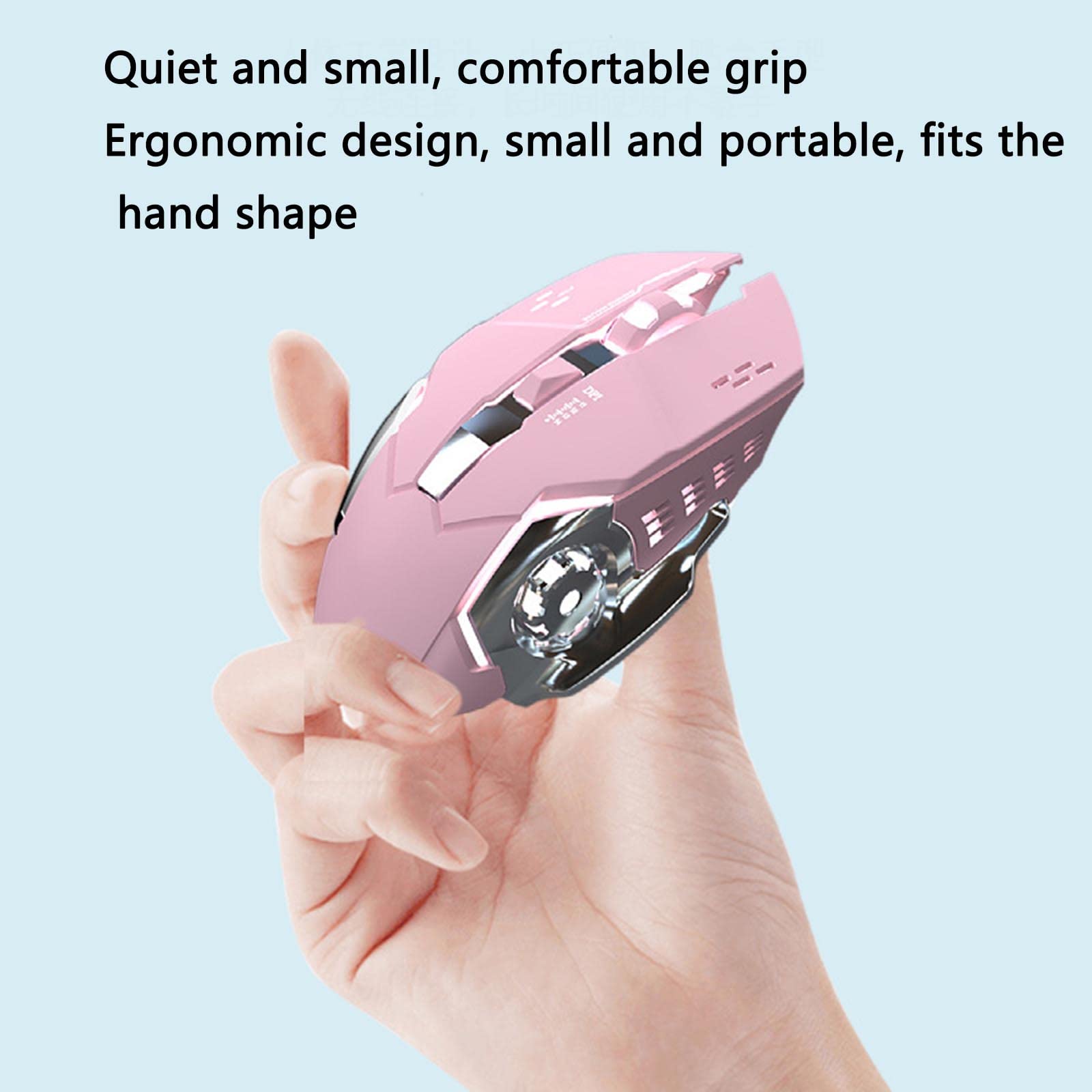 Mysz Mysz bezprzewodowa Mysz komputerowa do gier na laptopach Ergonomiczna mysz Bluetooth Urządzenie wskazujące Fotoelektryczny podwójny tryb Możliwość ładowania do e-sportu 2,4 GHz USB Plug and Play(