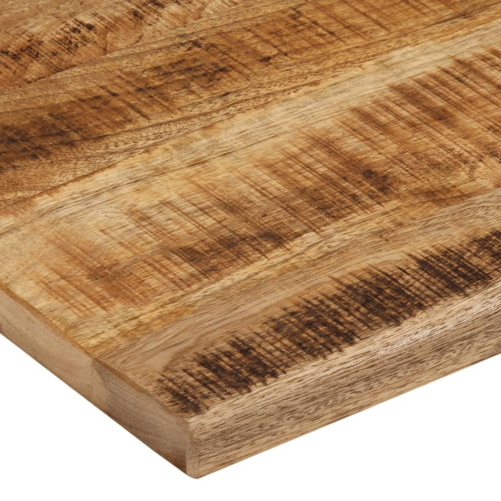 Homgoday Dessus de Table 110x80x2,5cm Bord Vif Bois Massif manguier Brut, Plateau de Table pour Table à Manger, Bureau Réglable en Hauteur, Table de Bar, Table Basse