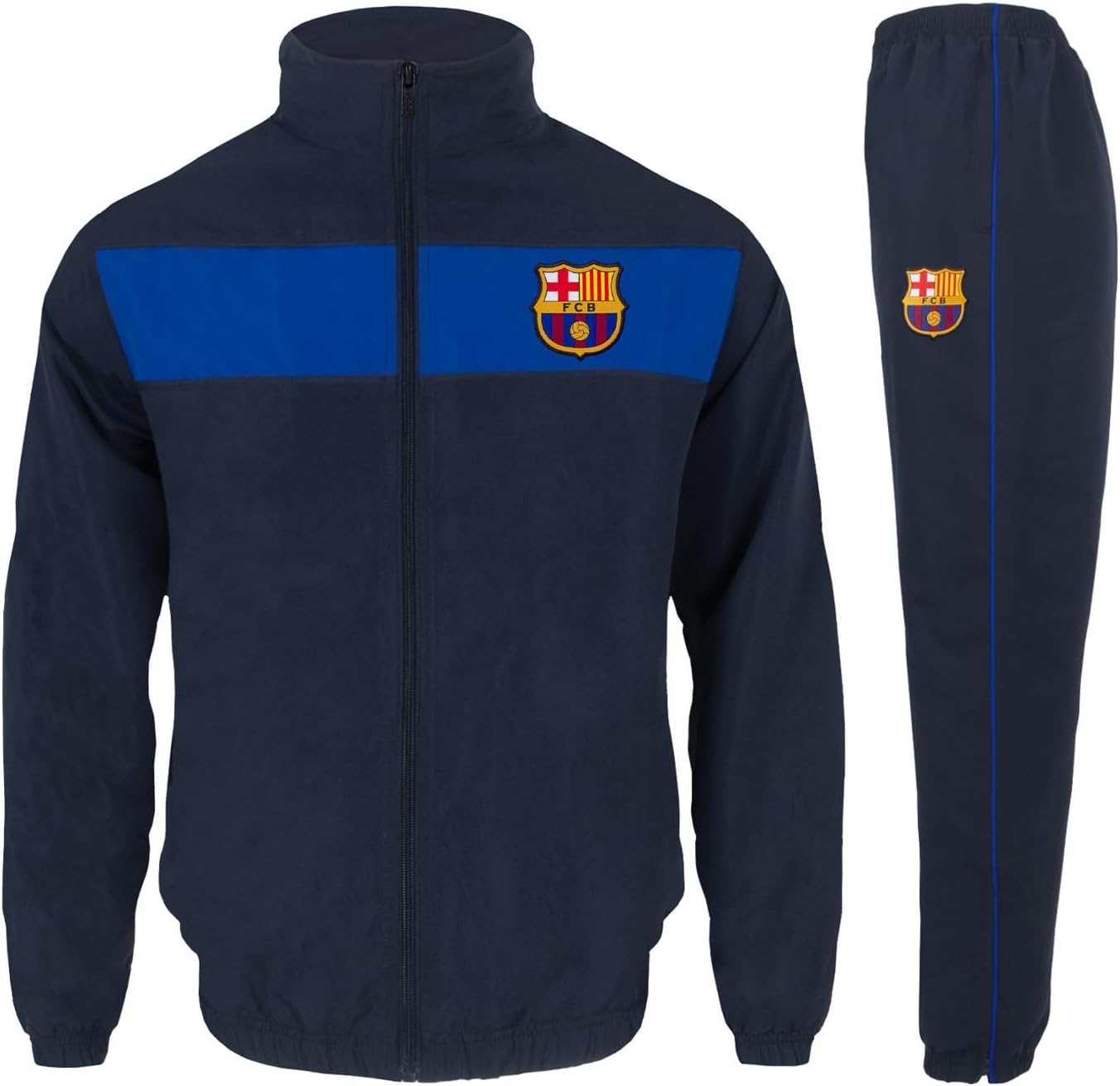FCB FC Barcelona Official Soccer Gift Boys Jacket & Pants Tracksuit Set