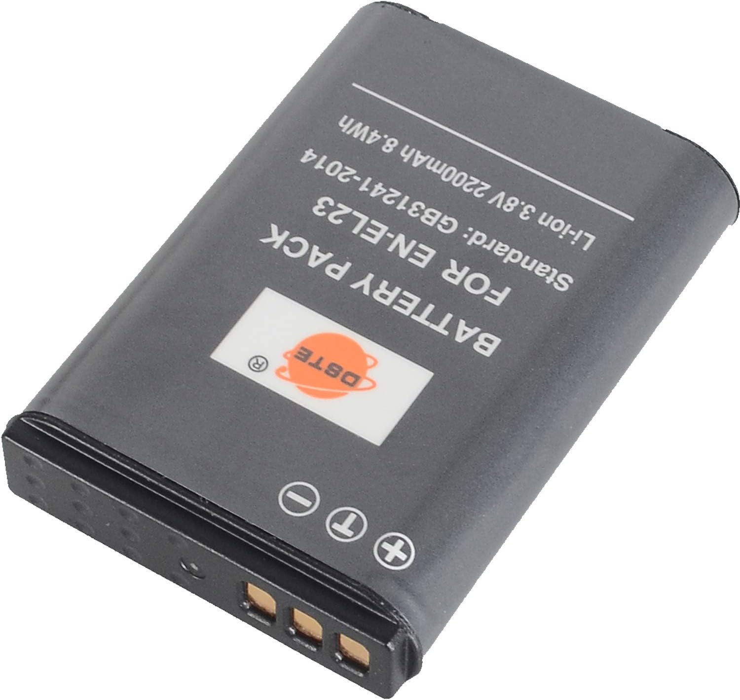 DSTE 2pcs EN-EL23 Replacement Li-ion Battery for Nikon Coolpix P600, Coolpix S810c Digital Camera