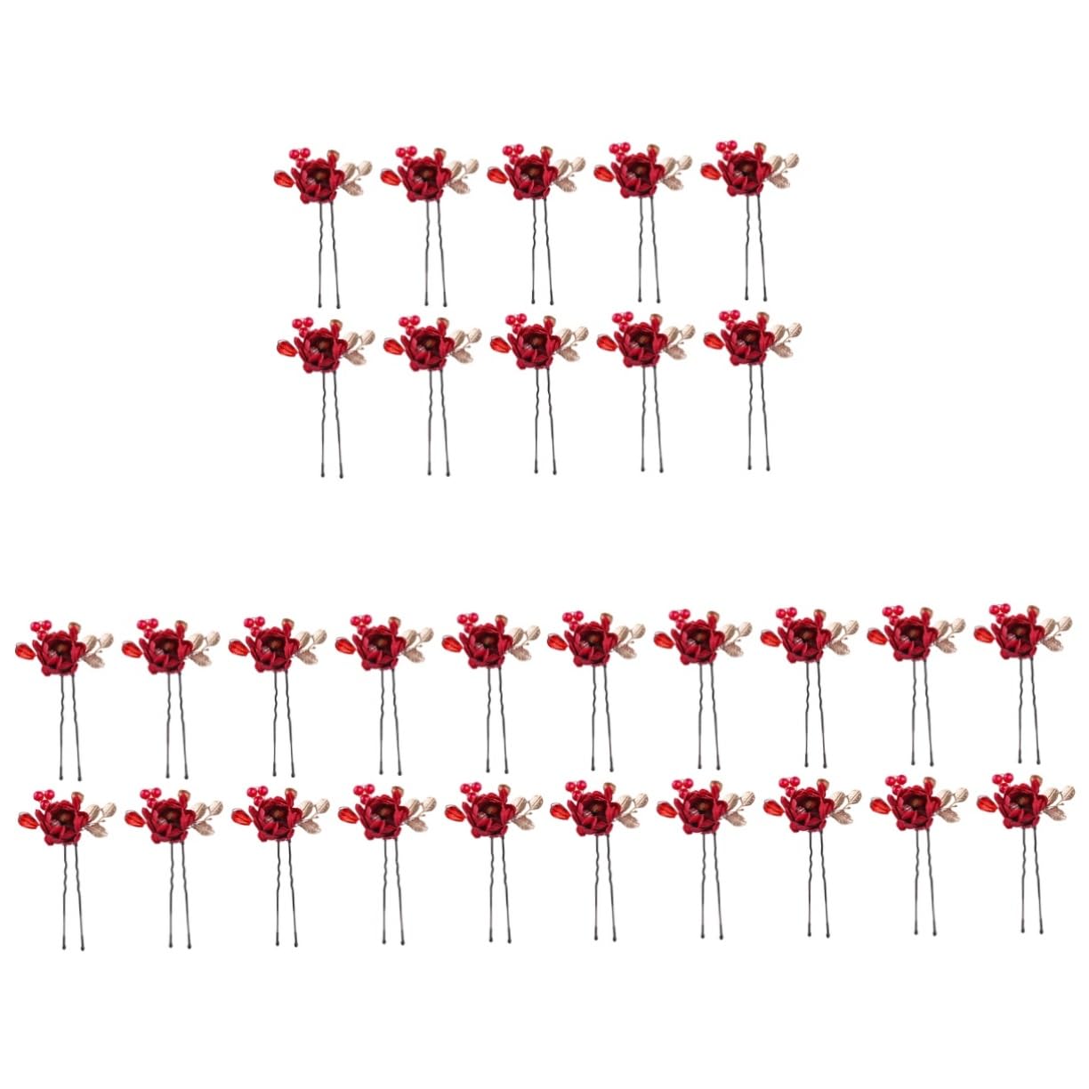 MAGICLULU Juego De 3 Horquillas Con Forma De Flor Para El Pelo Para Mujer Elegantes Para Bodas Y Eventos Informales 10 Unidades X 3