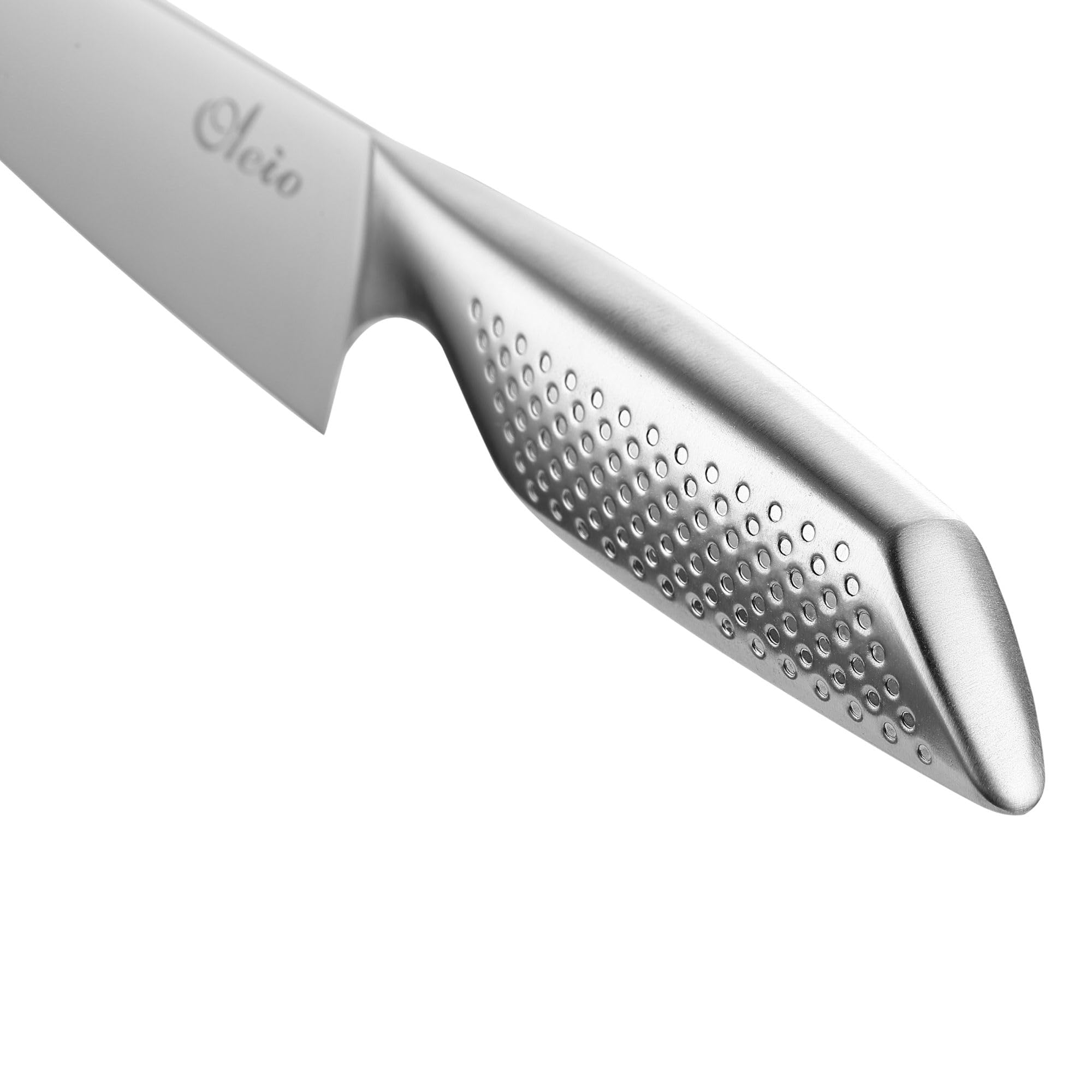 Oleio Maestro Bloc à Couteaux 5 Pièces en Acier Inoxydable avec Bloc en Bois d’Acacia et Aiguiseur Intégré | Couteaux de Cuisine Professionnels pour Viande, Légumes et Pain