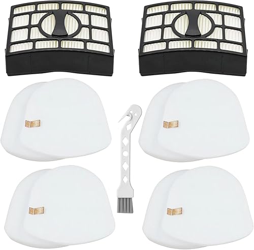 JYAILIFES Filtro de repuesto CU530 para aspiradora vertical Shark CU530 Lift-Away XL 2 filtros+4 filtros de fieltro de espuma