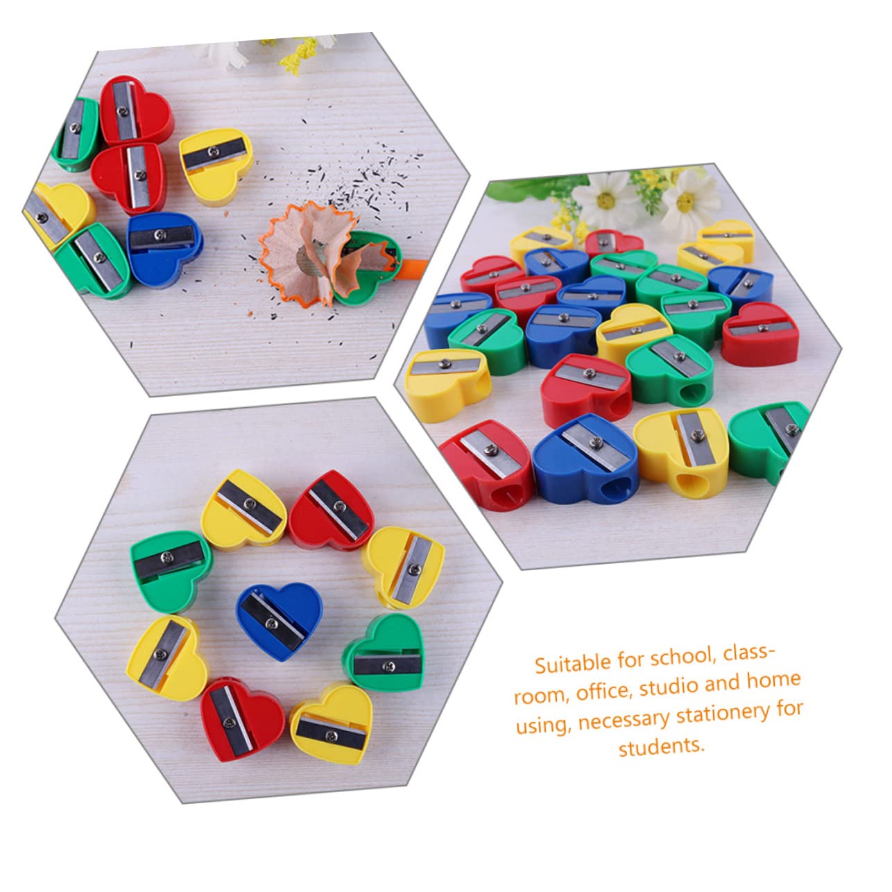 OSALADI 4 Set Temperamatite Manuale Per Design E Resistente Temperamatite Portatile Sicuro Per Scuola E 40 Pezzi * 4