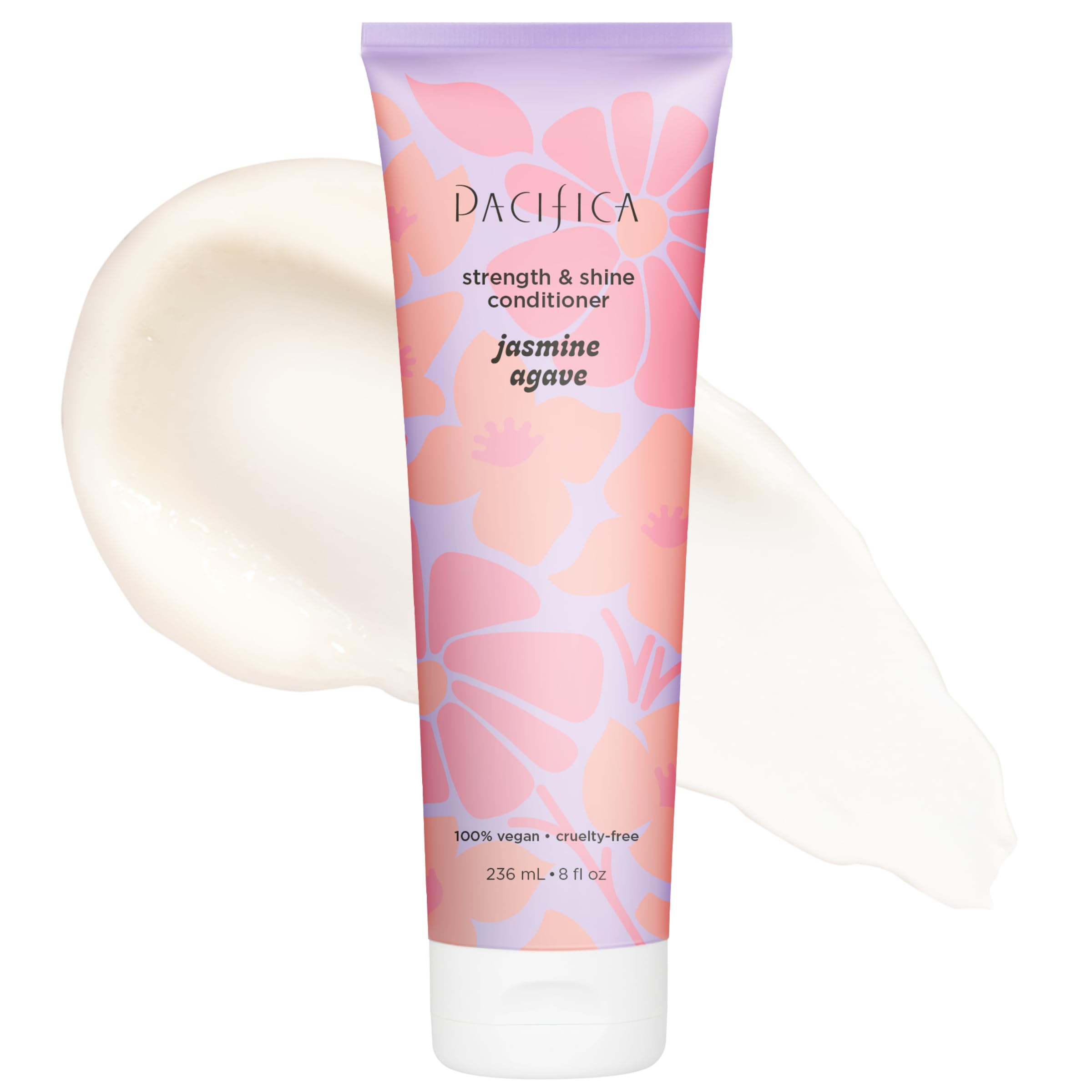Pacifica Jasmine Agave Strength & Shine Conditioner – Repair Treatment for Dry, Damaged & Bleached Hair, Strengthens & Restores Shine, Clean Beauty, Vegan Cruelty-Free Dermatologist Tested