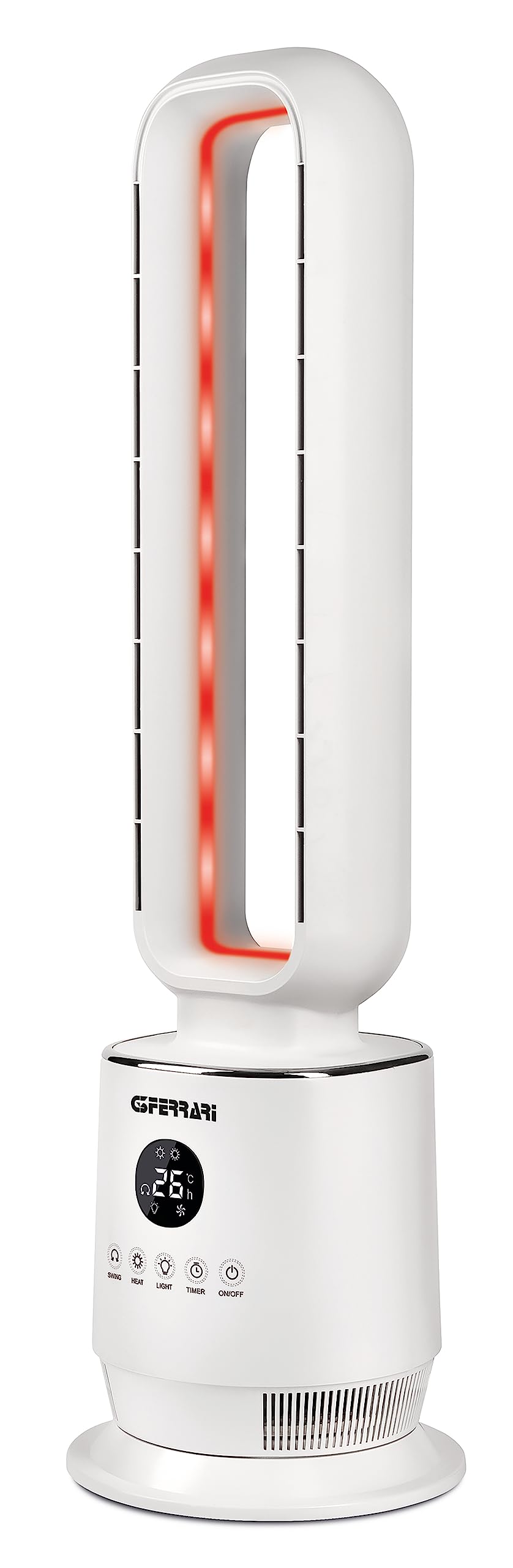 G3 Ferrari G60032 Termoventilatore Ceramico senza Pale, 2000 Watt, programmabile, 16-36°C, Bianco