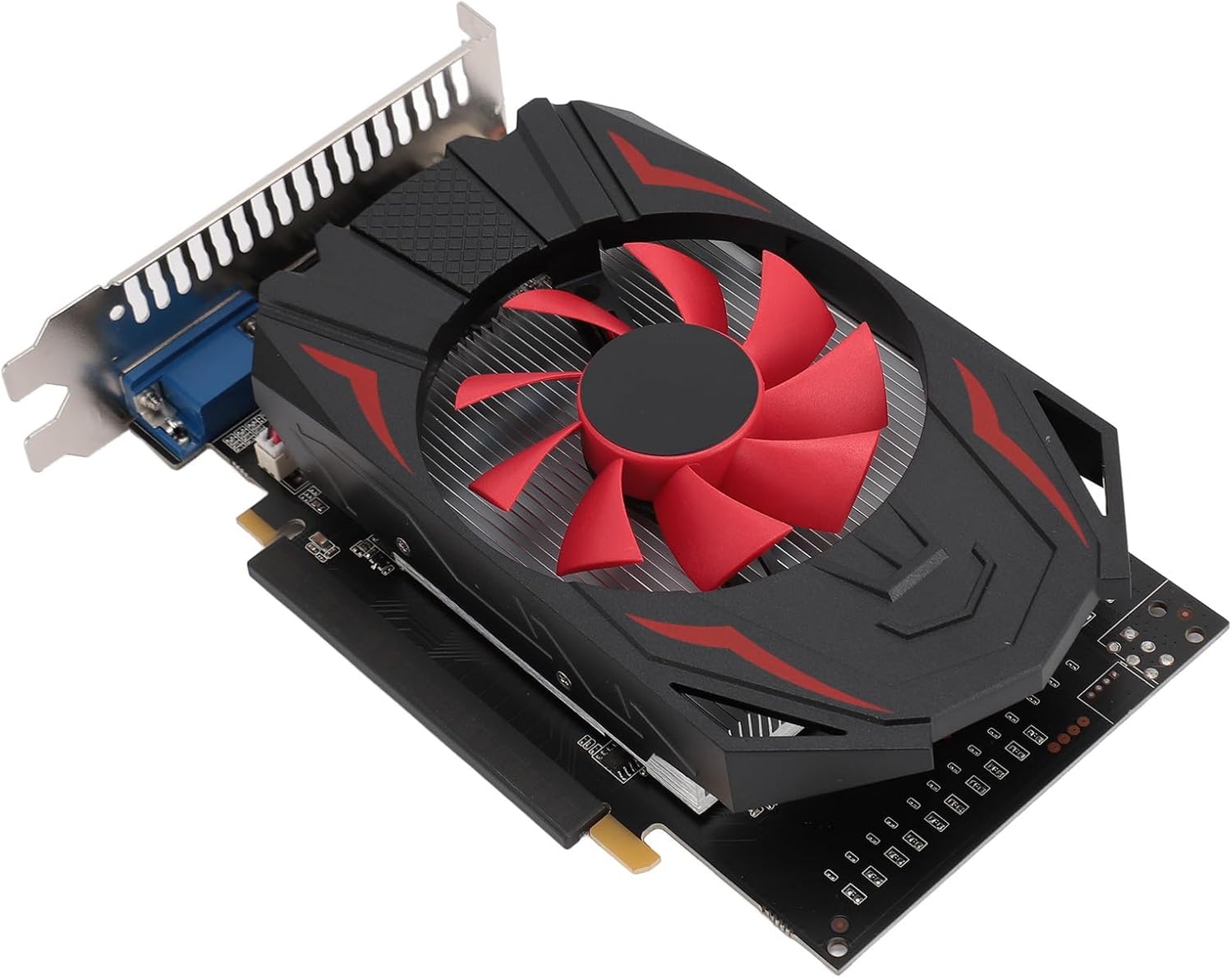 ASHATA GTX 1050 Graphics Card, 2GB GDDR5 128bit Low Profile Graphics Card with Fan, DirectX 12, Graphics Card for Gaming Desktop PC, 2560×1600 PCIE 2.0 16X Video Card with CD
