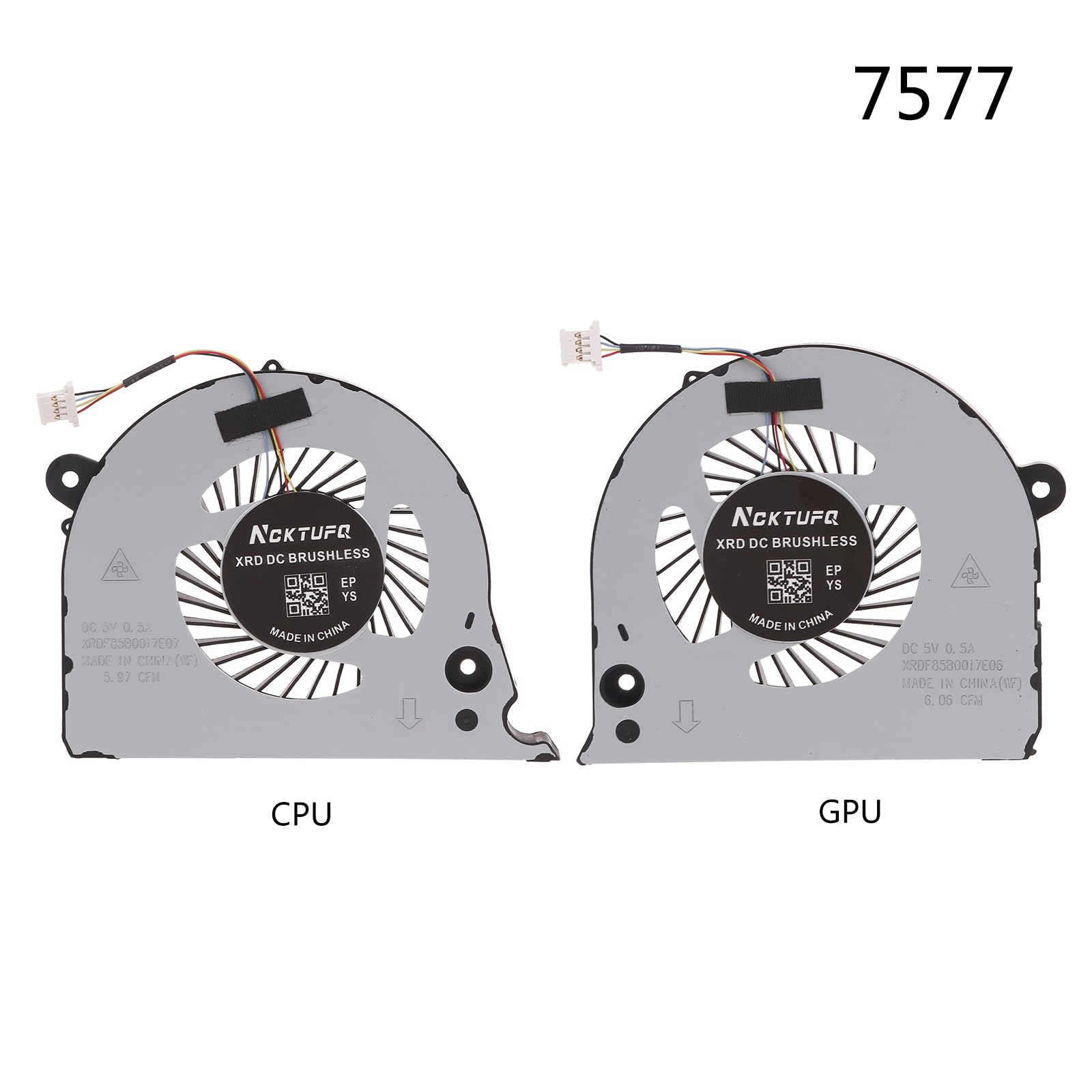ファンデ2個 Amazon.co.jp: CPU & GPU 冷却ファン G7 15 7577 7588 0H98CT 02PH36