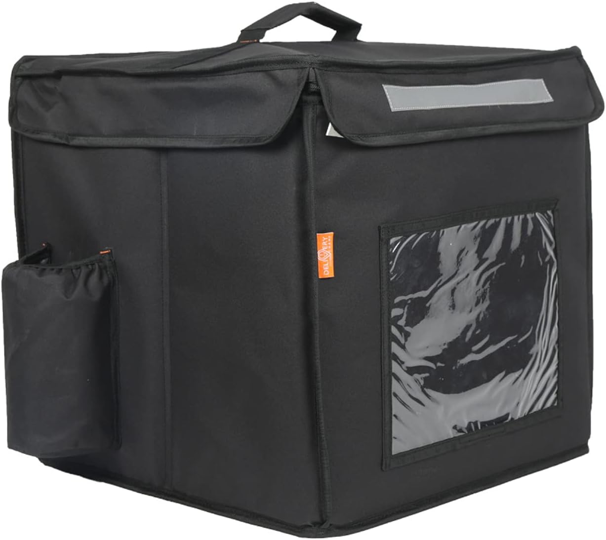 Maxim Insulated Water Stain Repellent Food Pizza Delivery Bag, Black, 16X16X16, Modern
