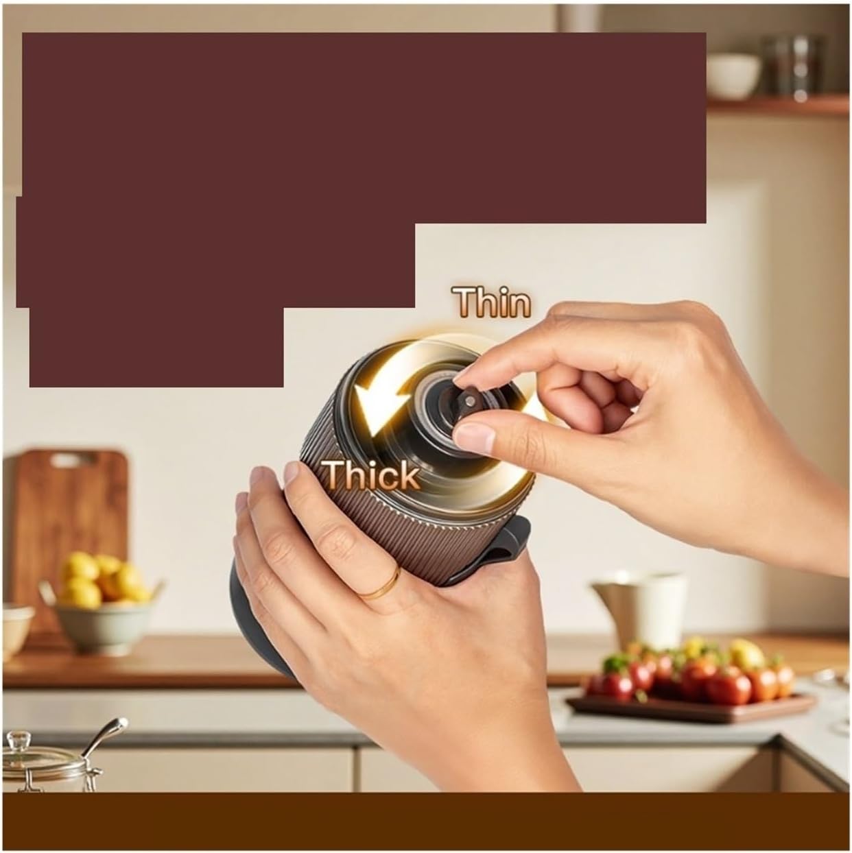 Adjustable Electric Coffee Bean Grinder - Rechargeable Household Coffee Machine for Fresh Grounds