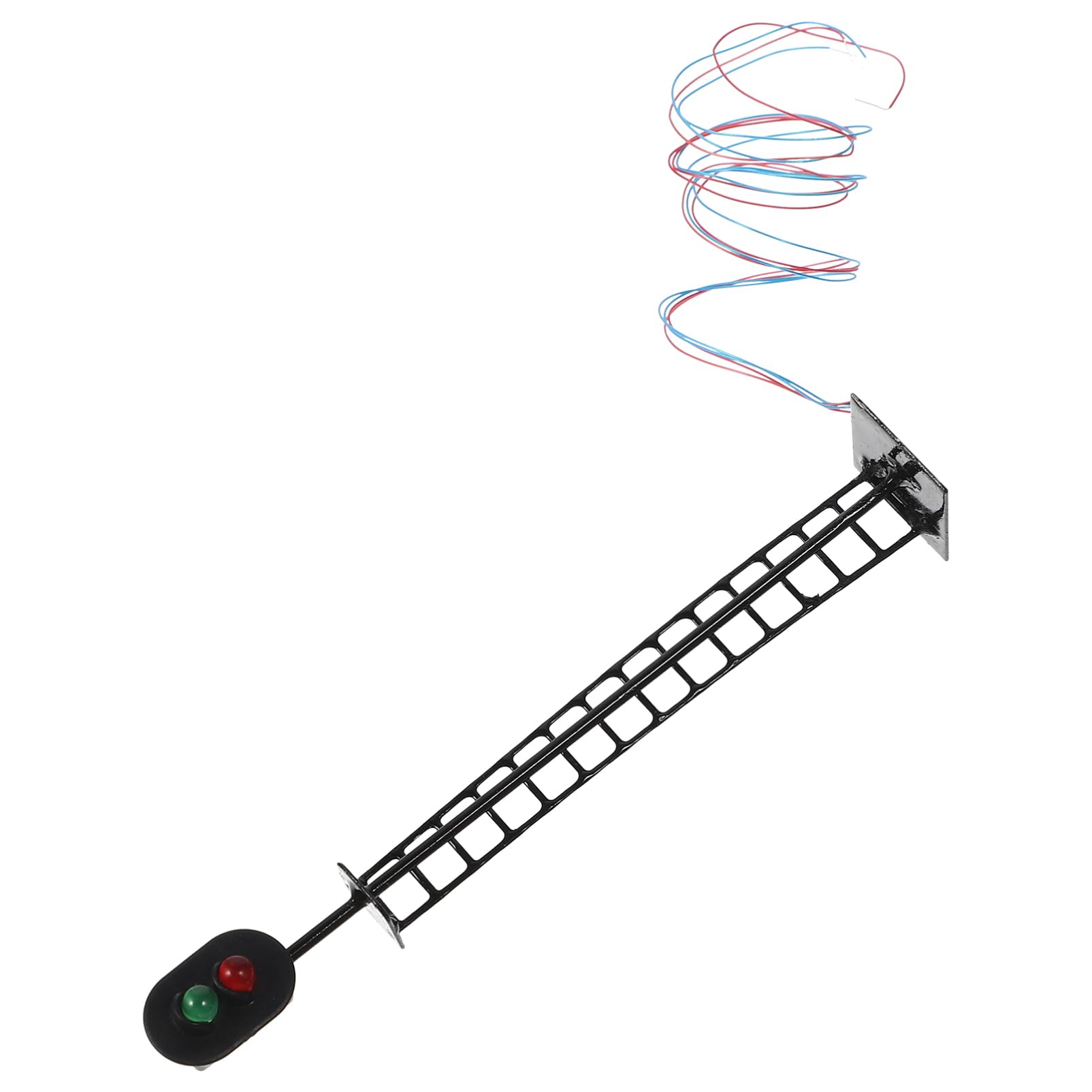 KONTONTY Luminous Miniature Traffic Light Prop for Micro Landscape Decor Durable Model Signal for Sand Table Layout Accessory for Train Enthusiasts