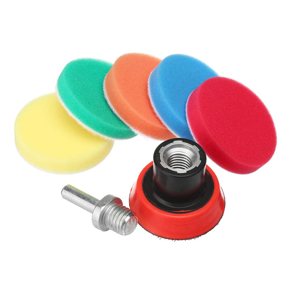 RanDal 29 szt. Drill Buffing Pad polerski Mix Size Kit z adapterami talerza podporowego M14