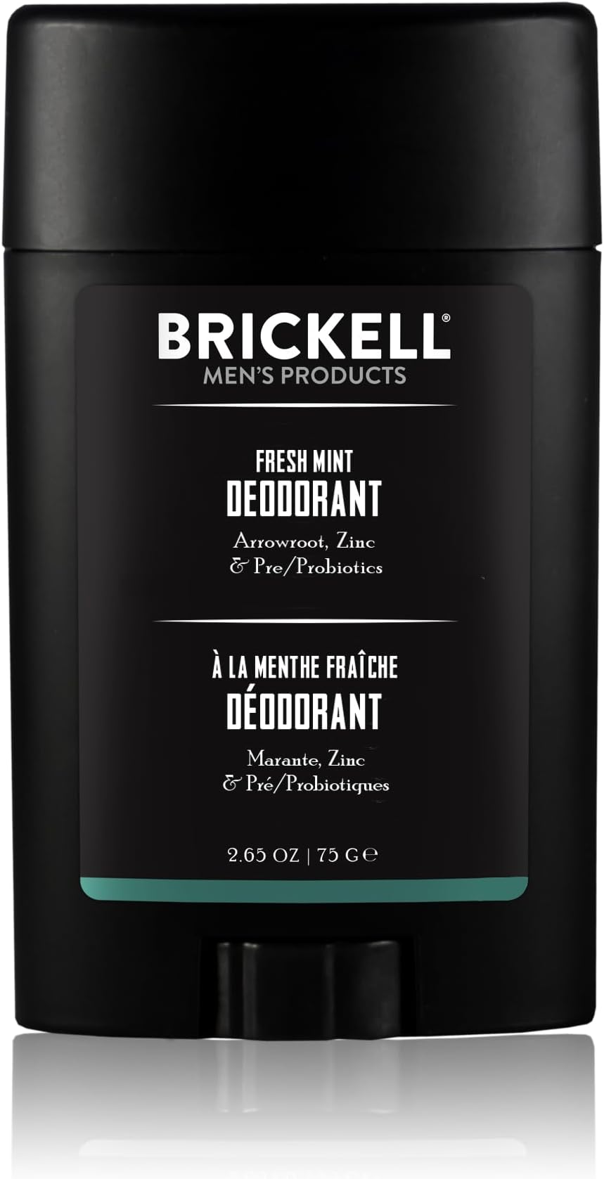 Natural Deodorant For Men, Natural and Organic, Aluminum, Alcohol, and Baking Soda Free, 78mL (Fresh Mint)