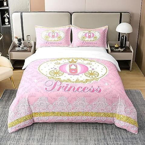 Castle Fairy 100% Cotton Princess Duvet Cover Set Cover