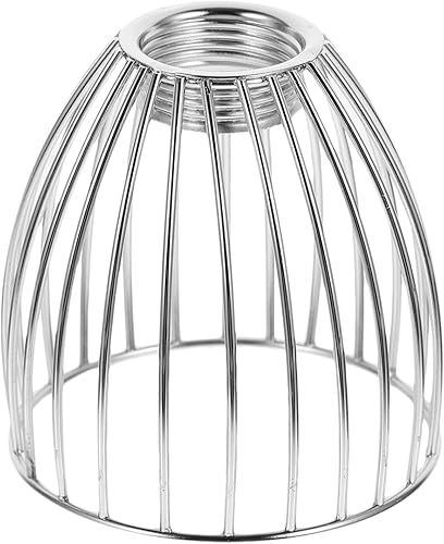 Pantallas de lámpara, pantalla de jaula de metal, jaula de lámpara vintage, jaula de alambre de metal industrial vintage, jaula de alambre de metal