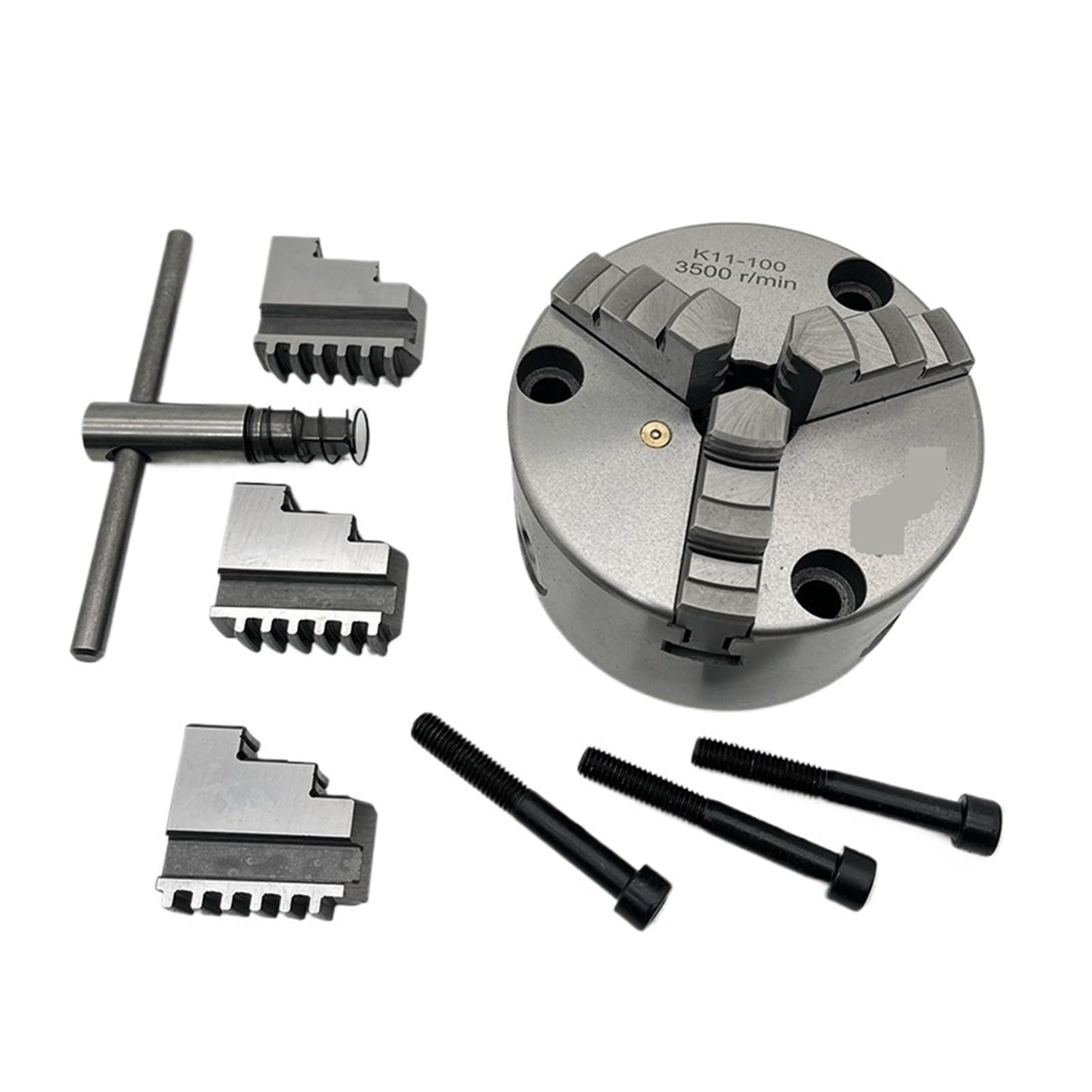 Uchwyt tokarski 100 mm K11-100 uchwyt przedni szczęki 3-otworowe samocentrujące mini ręczne do metalu