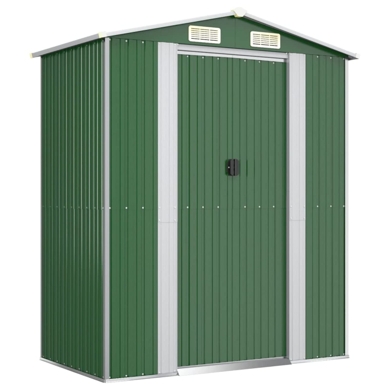 Gecheer Casetta per attrezzi da giardino, capanno da giardino, capannone per attrezzi da giardino, in acciaio zincato, 192 x 108 x 223 cm (lunghezza x larghezza x altezza)