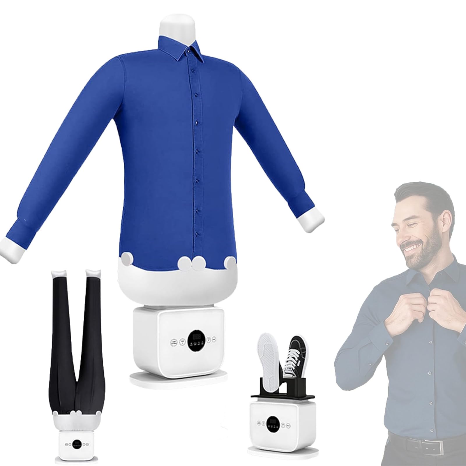 PtaTritious Automatic Ironing Machine, Steam Iron, Hands-Free Clothes Dryer, Adjustable Gentle on All Fabrics for Any Fabric Type Clothing & Shoes A