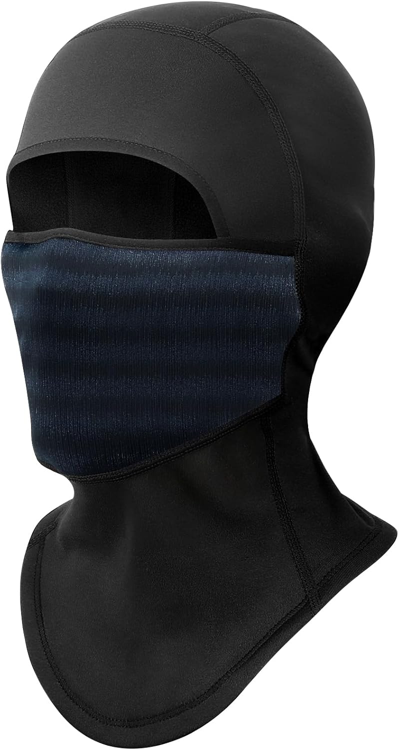 4 Sturmhauben Motorrad Balaclava - Atmungsaktiv Summer Milk Silk Schwarz