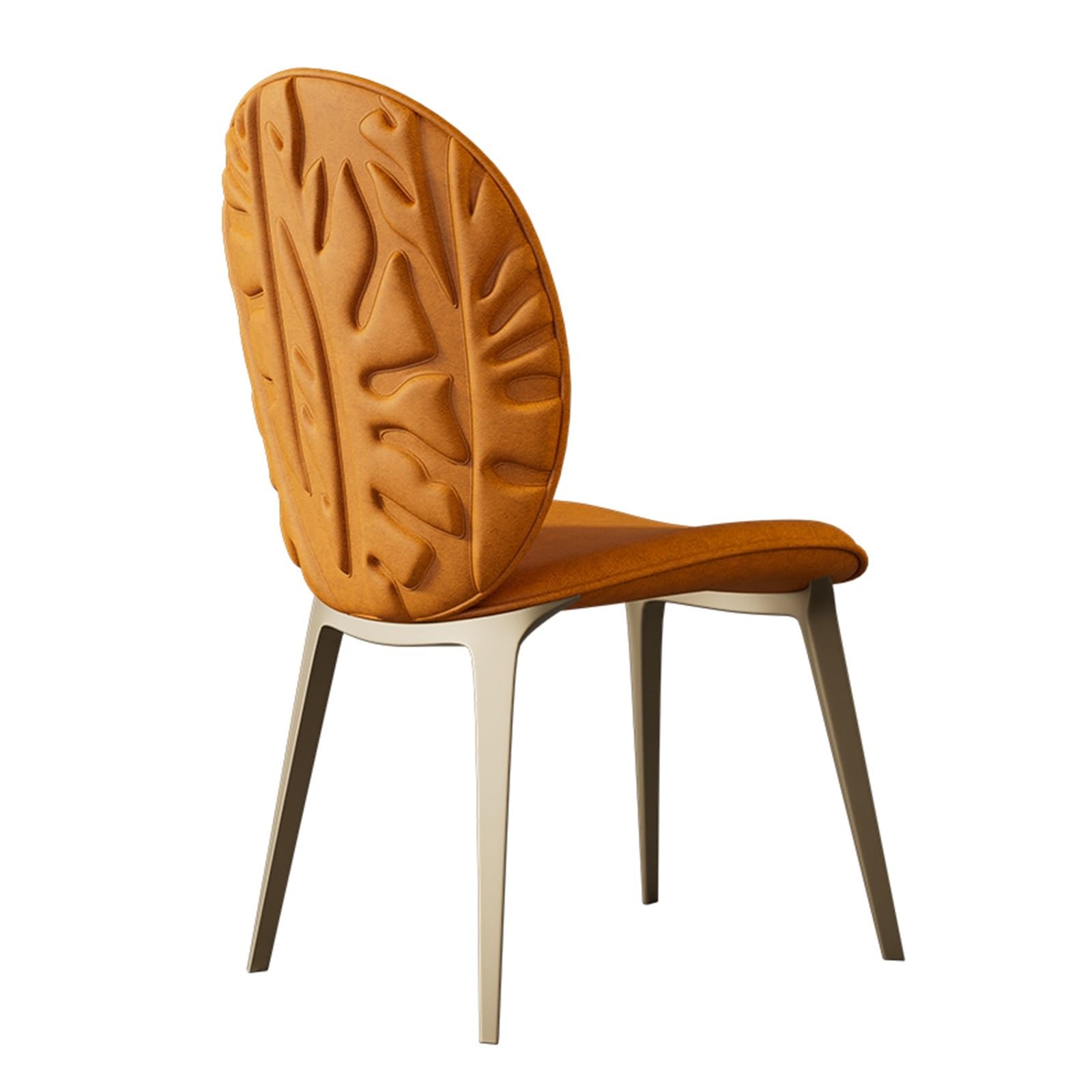 T2H9B5V4G8 Dining Chairs Dining Chairs, Modern Kitchen, Upholstered Chair, Armless Accent for, Living Room(Orange)