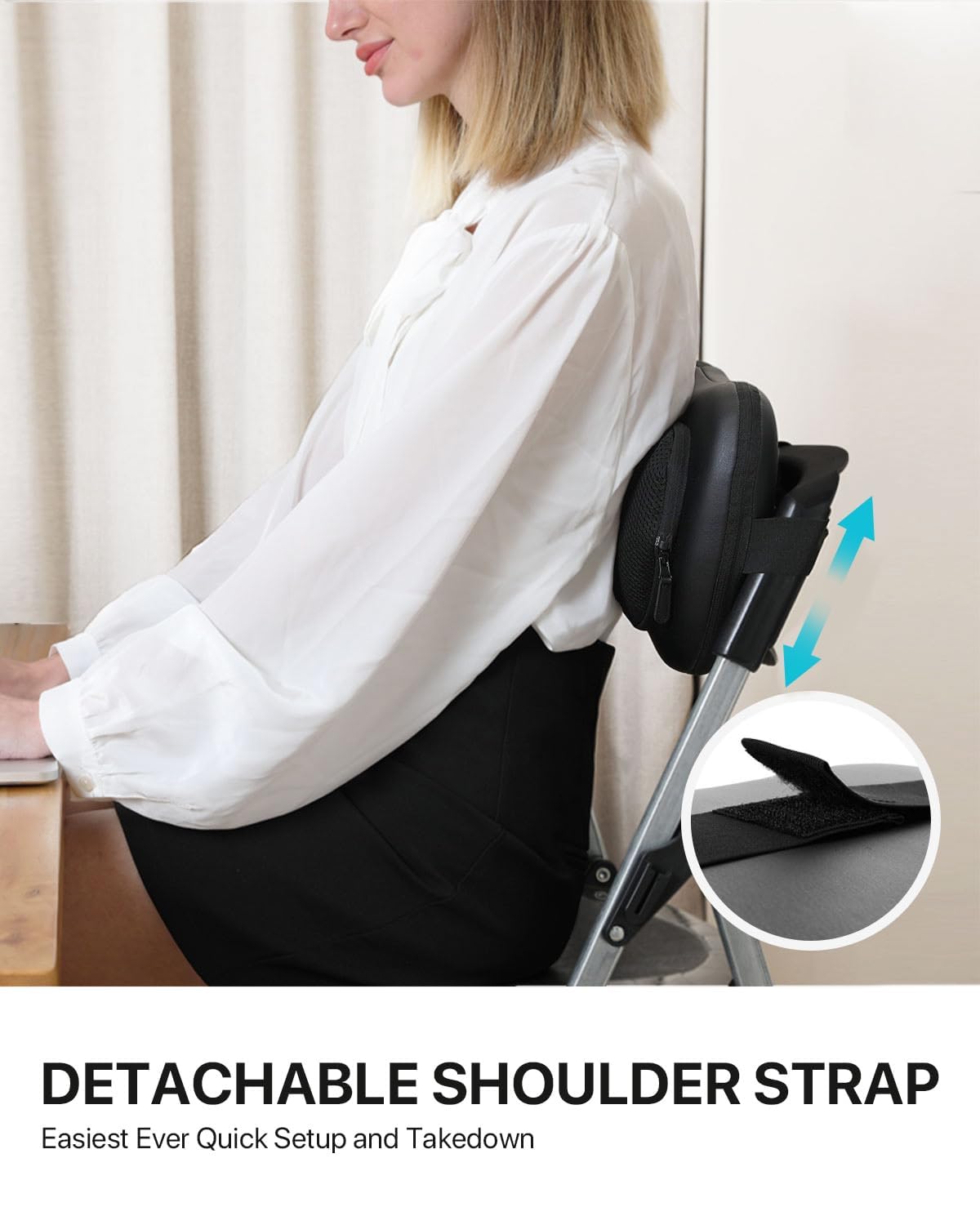 ALLJOY Cojín Masajeador Cervical y Espalda, Masaje Shiatsu Cuello Lumbar con Calor, Masajeador Electrico 3 Niveles con 4 Nodos Rotación 3D, Regalos para Mujeres Hombres para Coche Hogar Oficina