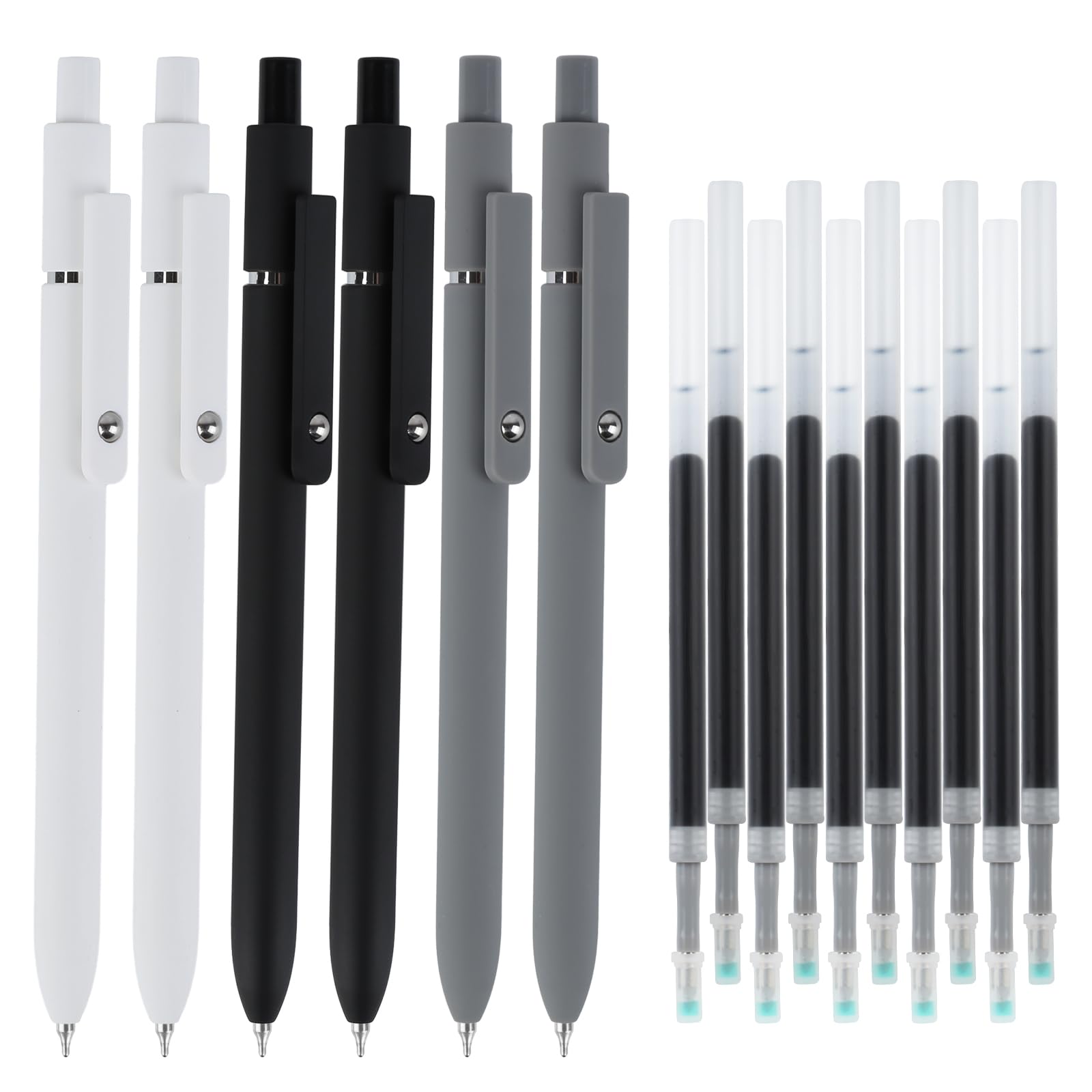 GOLDGE 6 Bolígrafos De Gel Aesthetic Retráctiles, Bolígrafos De Gel De 0,5 Mm, Bolígrafos De Gel, Bolígrafos De Gel Esthetic, Recambios Para Escribir, Pintar, Rotuladores, Para Notas, Escuela, Oficina