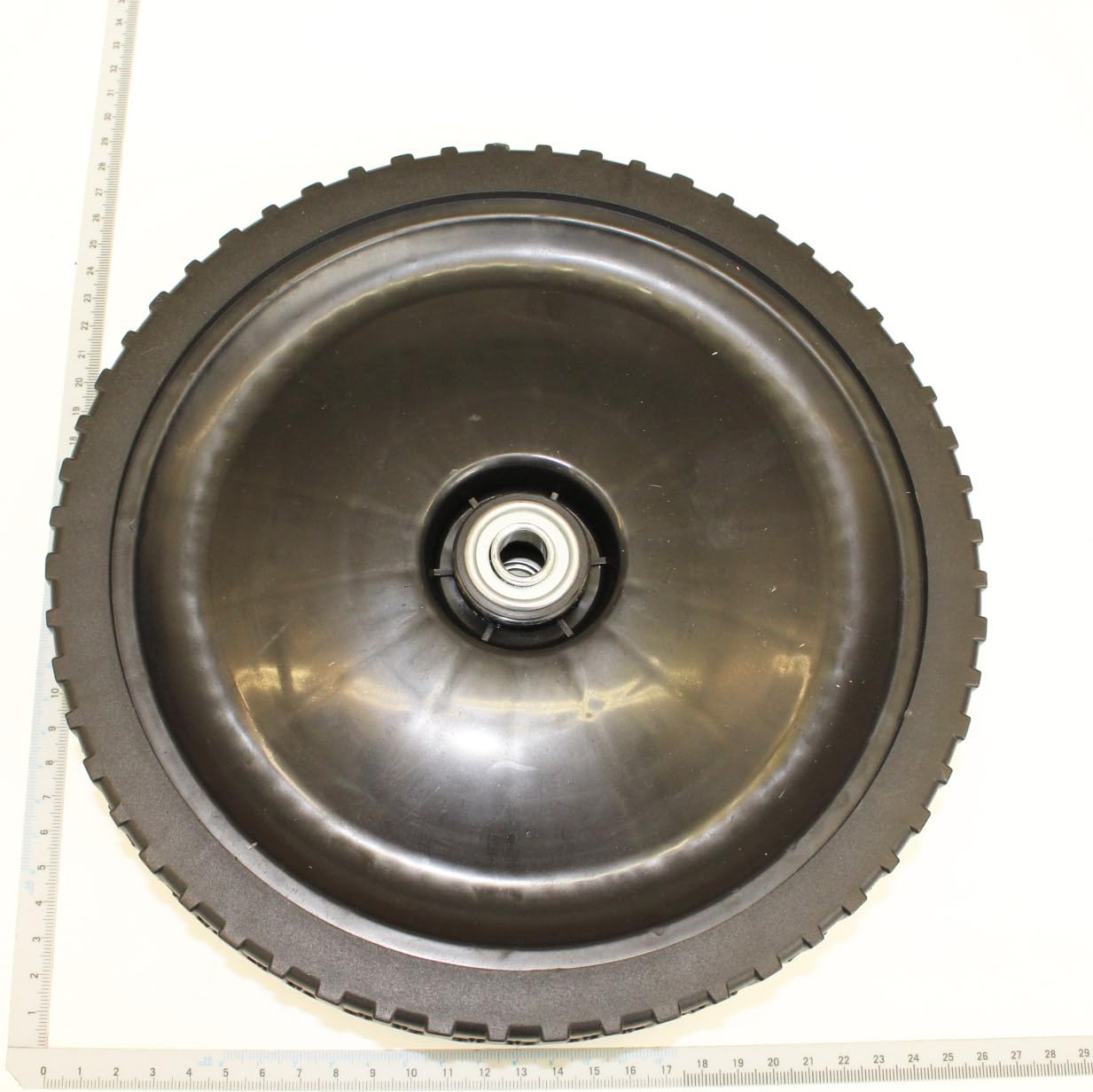 Original Scheppach Rad mit Lager Hinten für Benzin Rasenmäher Hinterrad | Ø 255x12,7mm | Ersatzteil Ersatzrad passend für MS225-53E, MS225-53, MS230-53, MS173-51, MS173-51E, MS226-53E, MS200-51