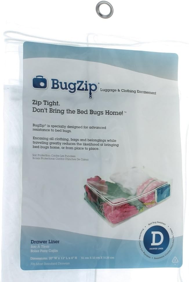 BugZip Bed-Bug Resistant Drawer Liner Encasement, BZ400