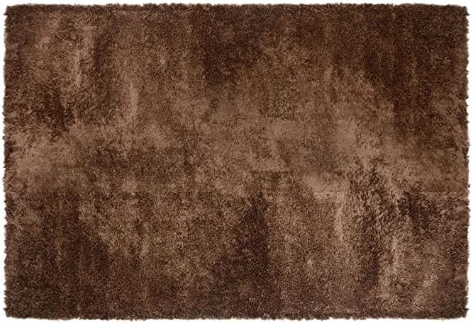 ZBLER Carpet Shaggy Super Soft Carpet for Home & Living Room (7x10 feet, Brown)