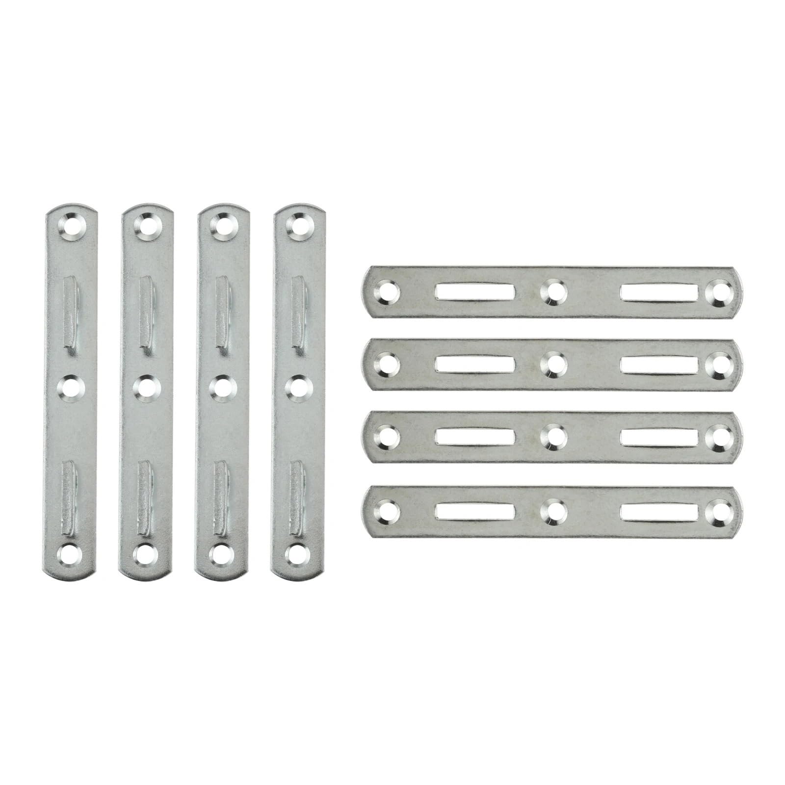 Hkvtvcypya One Color 4Sets 125Mm Bed Hinge Rail Bracket Fittings Hook Plate Wooden Frame Furniture Connectors Accessories