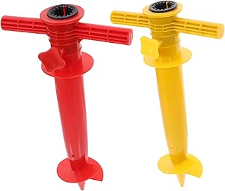 SECFOU 2 Peças Guarda-Chuva De Praia Suporte De Ferramentas Guarda-Chuvas Externos Viseira Acessórios Guarda-Chuva Externo Guarda-Chuva Espiga Fixador De Solo Guarda-Chuva Externo Âncora