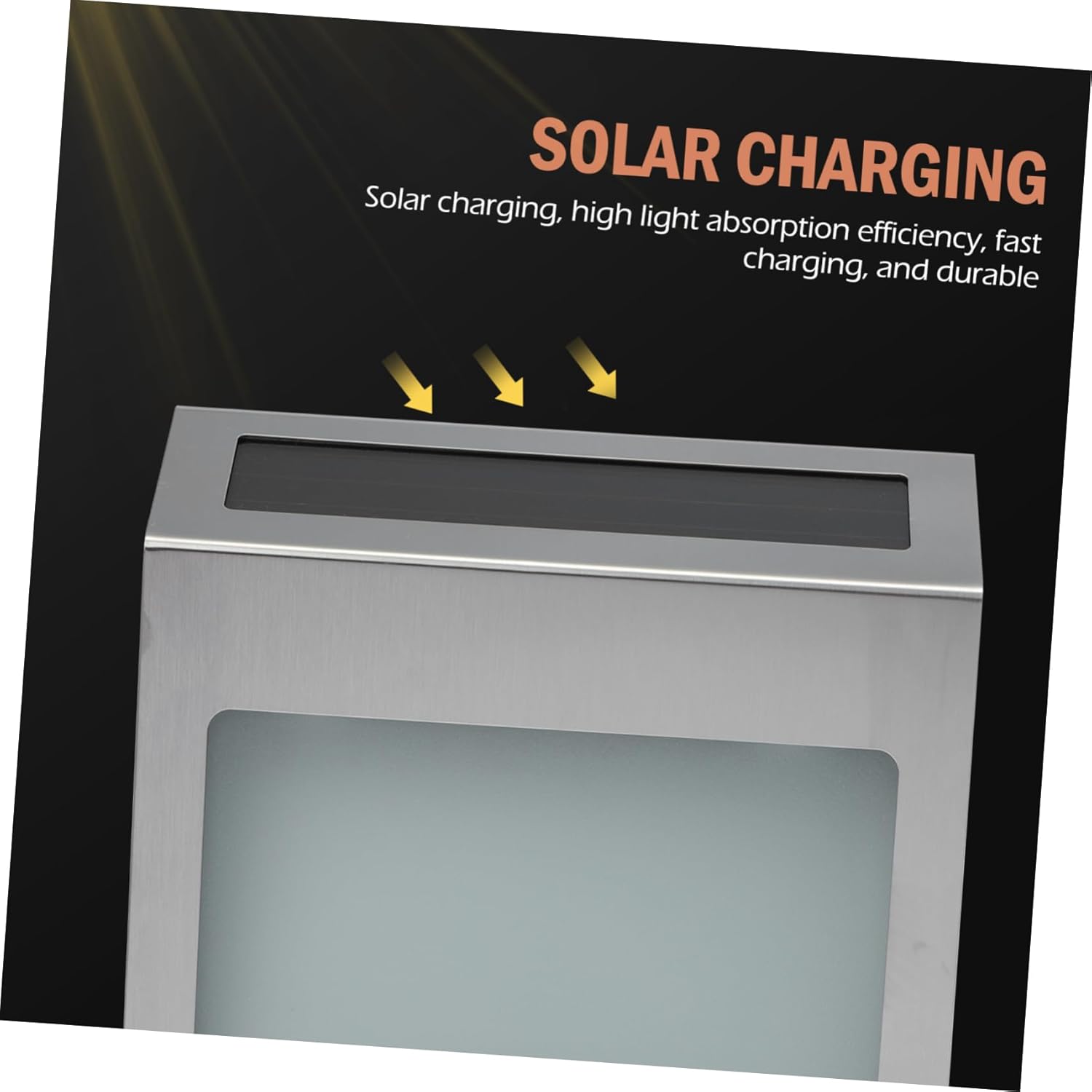 Solar Address Number Light Led Doorplate Light Solar-Powered Easy Installation High Absorption Efficiency for Home Visibility at Night