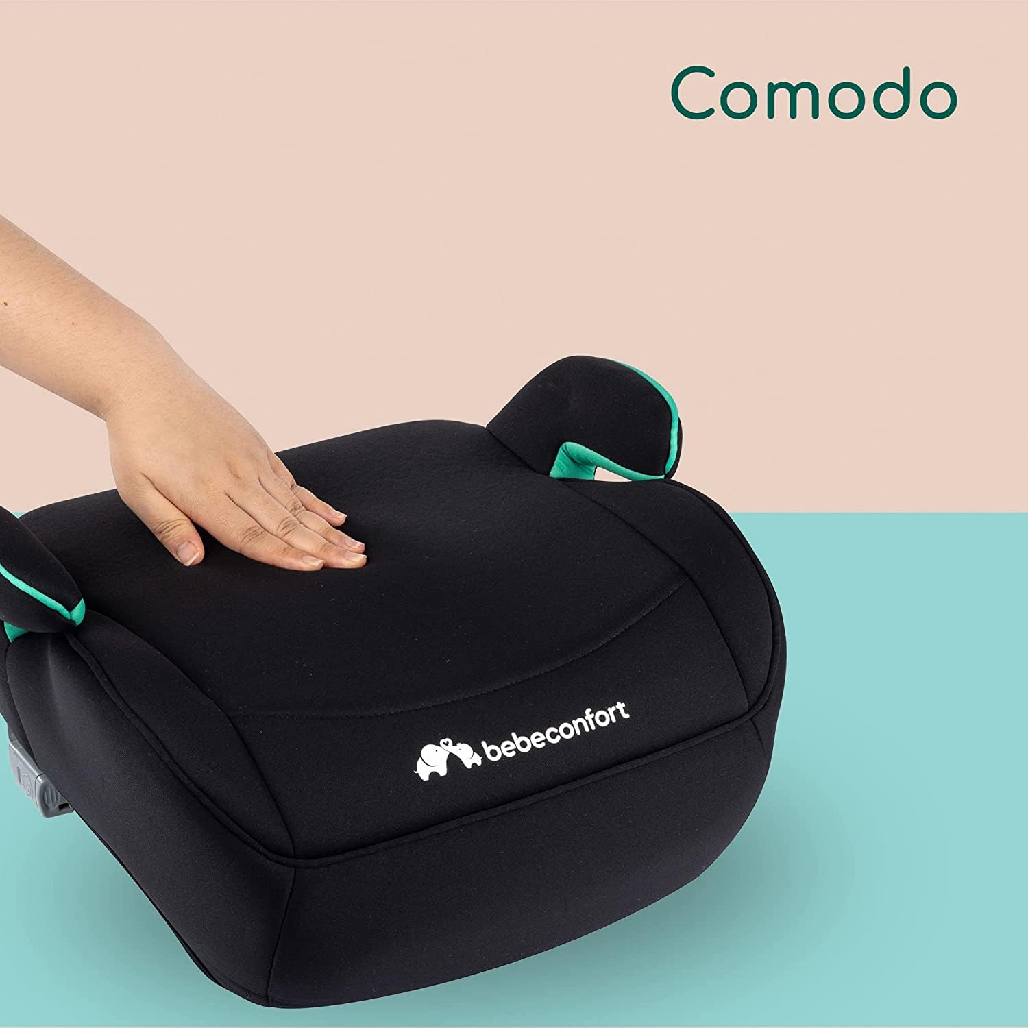 Bebeconfort Manga i-Fix Rialzo Auto per bambini, Seduta auto bambini, seggiolino auto isofix gruppo 3 per Bambini 128-150 cm, dai 6 ai 12 Anni (22-36 kg), colore Black Mist