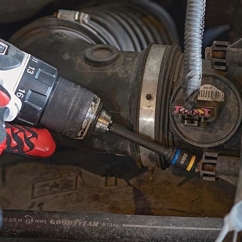 Miniatura 5 de Malco C-RHEX 1/4", 5/16", 3/8", 0.236 in, 0.315 in, 0.394 in, 0.394 in de longitud, juego de 4 piezas, limpiable, reversible SAE y métrica,