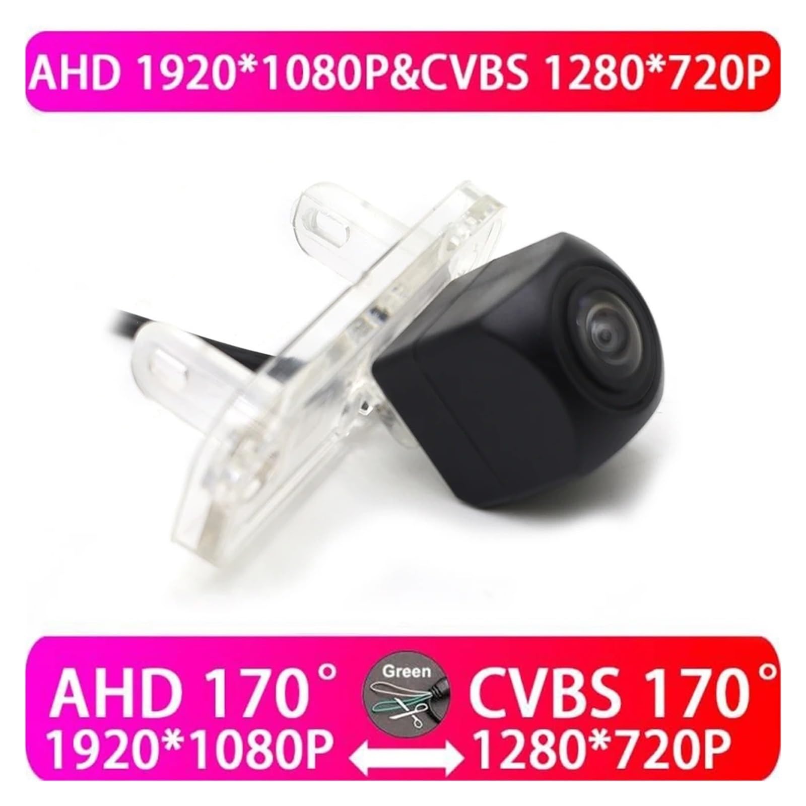AHD 1080P Parking wsteczna kamera cofania samochodowa zamiennik dla Benz dla CLK dla CLS dla SLK SL klasa C209 A209 C219 R171 R230 kamera cofania CVBS 480P (AHD 1080P)