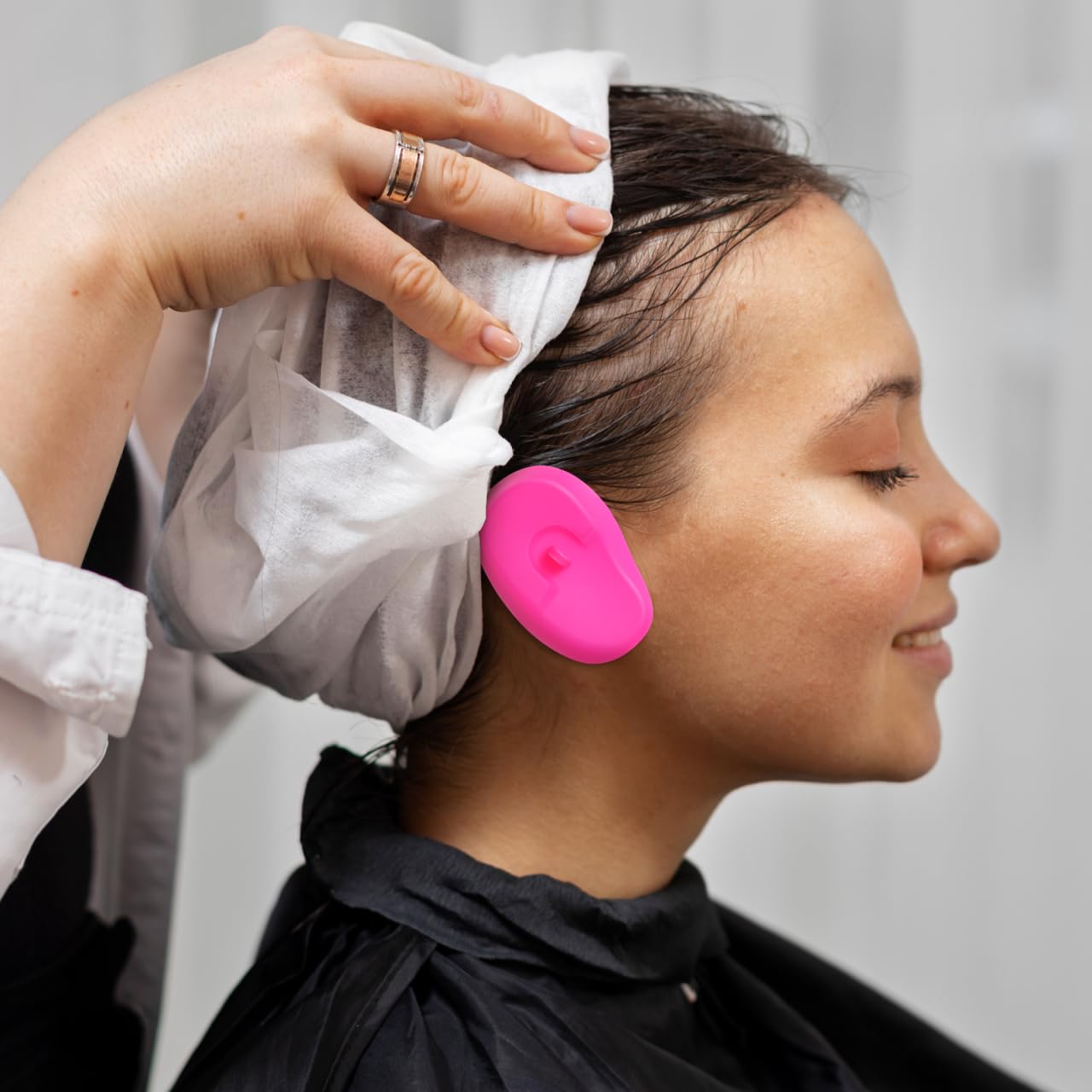 Healifty 3 Pairs Silicone Ear Covers, Hair Dye Shower Protectors image 2