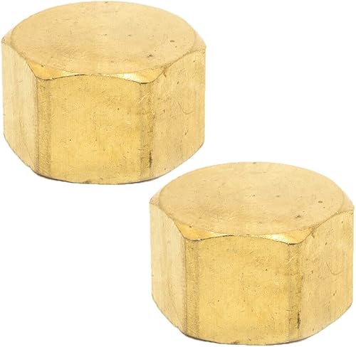MaxLLTo Reemplazo #61C - Tapa de compresión de latón sin plomo de 3/8 pulgadas para Thrifco Plumbing 6961012 (paquete de 2)