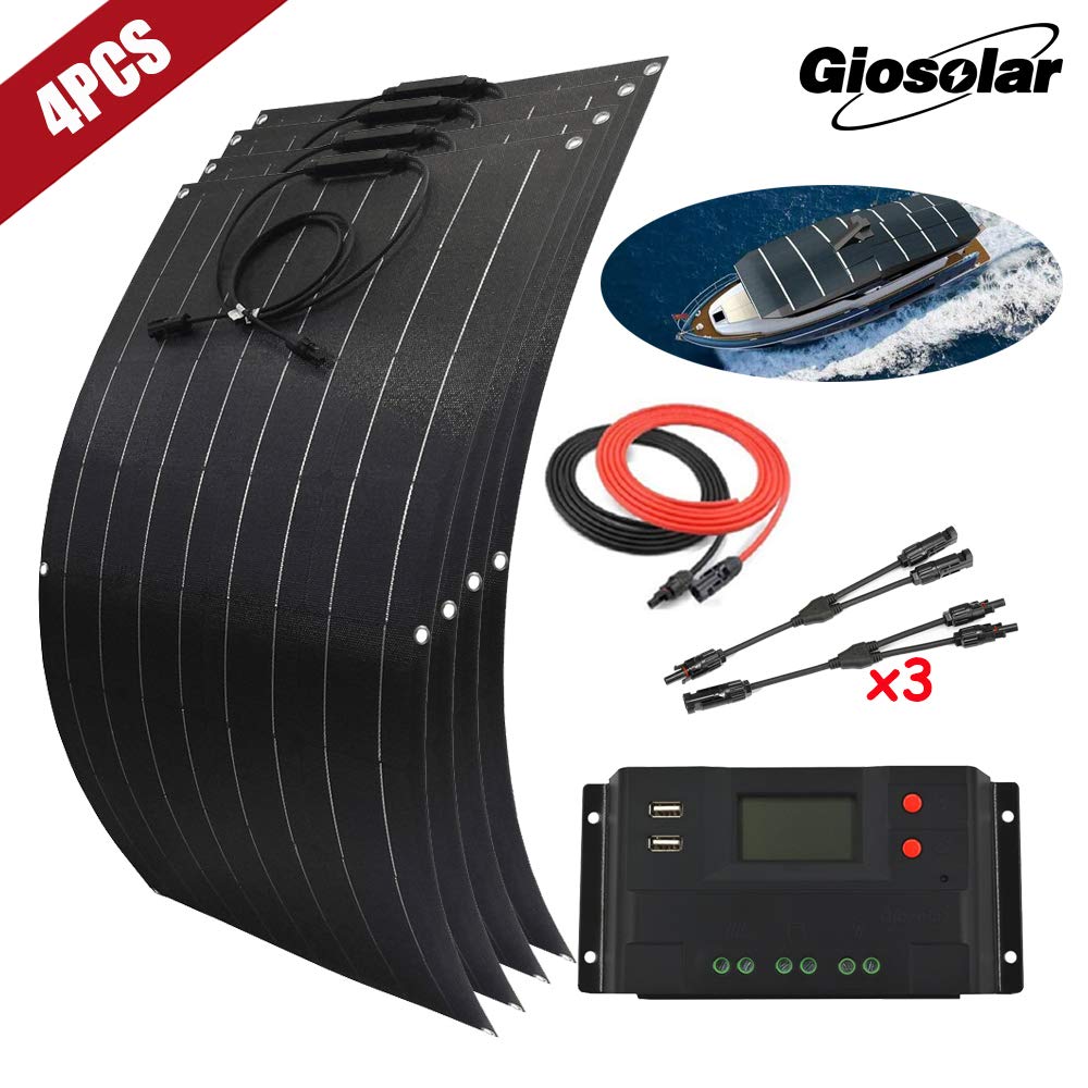 Buy 400 Watts 12 Volts Flexible Monocrystalline Solar Panel Kit OffGrid System for Campervan