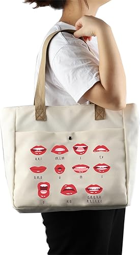 Miniatura 7 de BLUPARK Bolsa de mano para patólogos del habla y lenguaje, regalo SLP para mujeres, patología del habla, regalo de terapia del habla, bolsa de mano