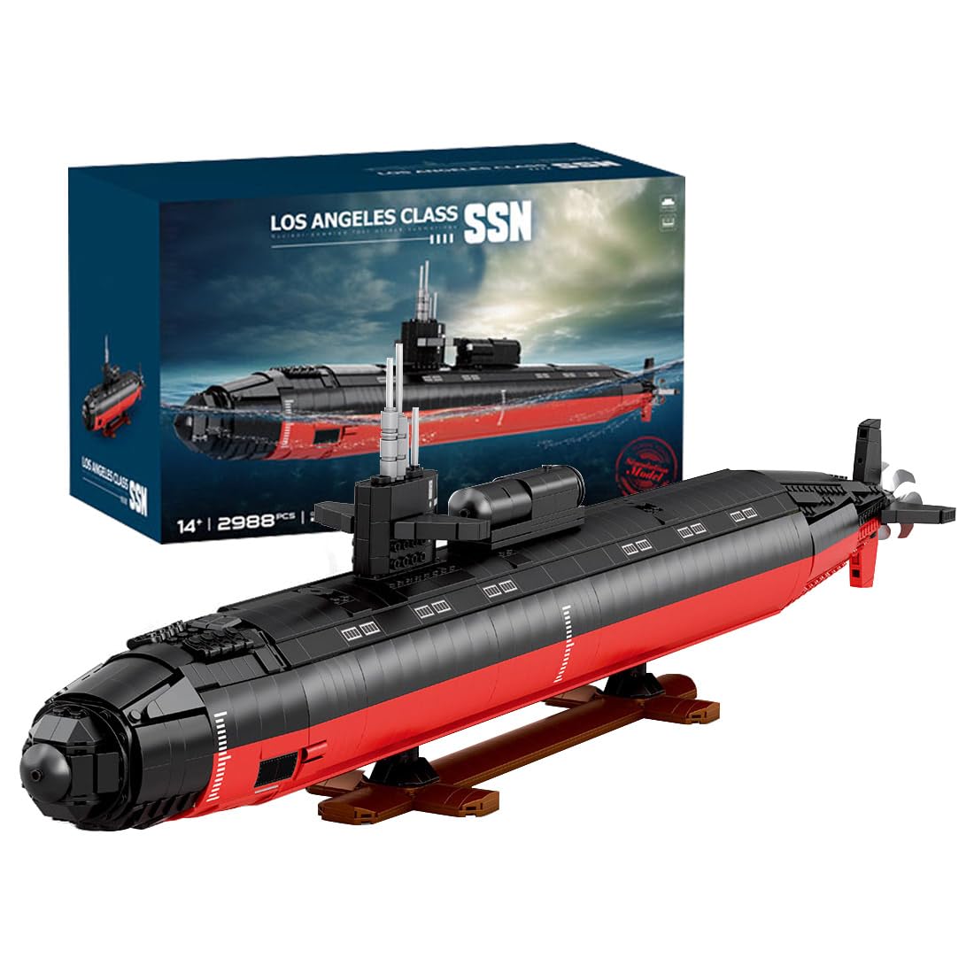 Amazon.co.jp: CubiMythx ロサンゼルス級潜水艦ビルディングブロックと