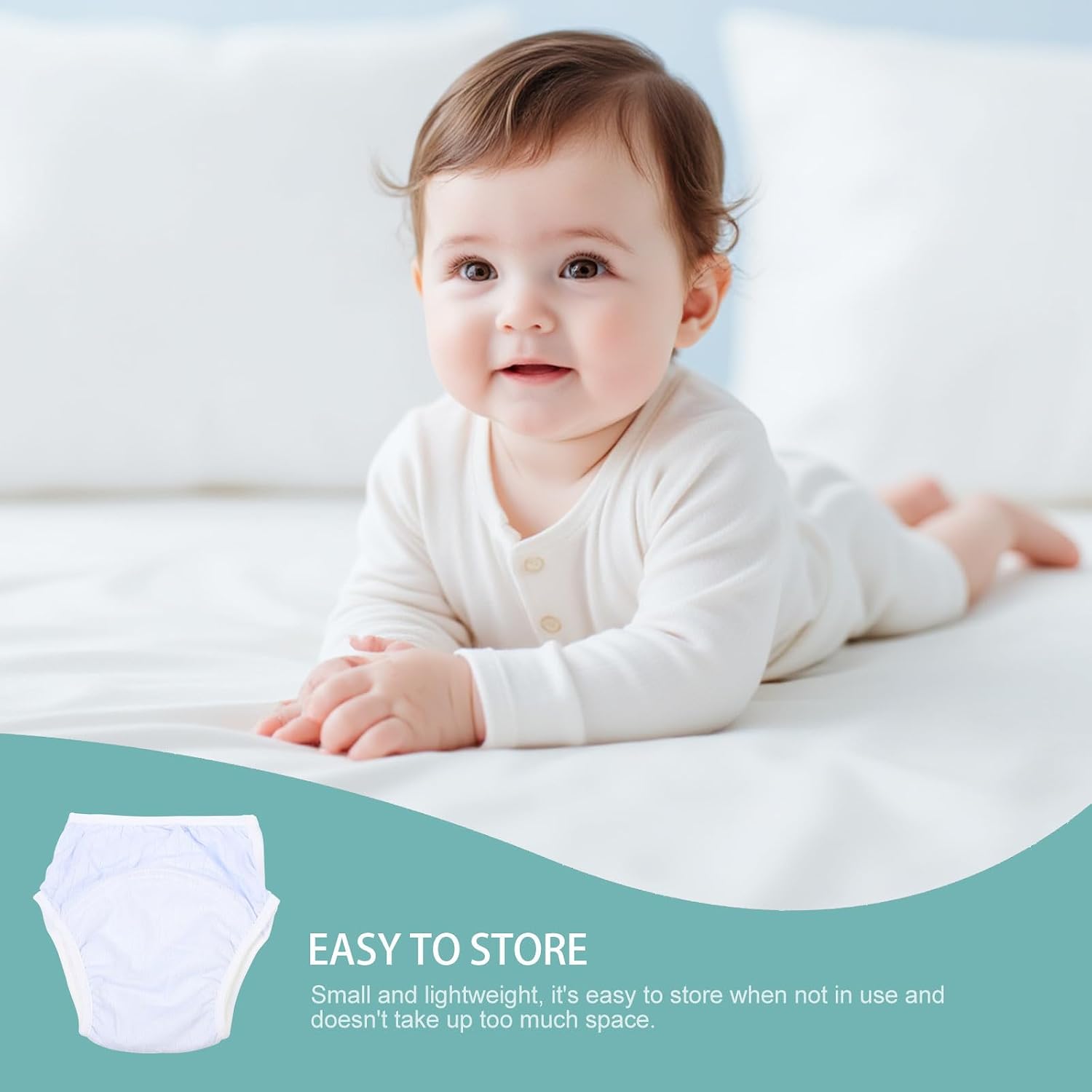 YARNOW Potty Training Pants Waterproof Cotton Ice Silk Underpants Blue