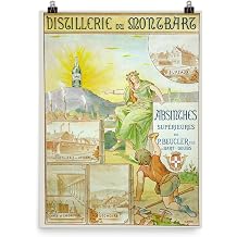 Vintage Poster - Absinthe Beucler 0231 - Enhanced Matte Paper Poster 18x24
