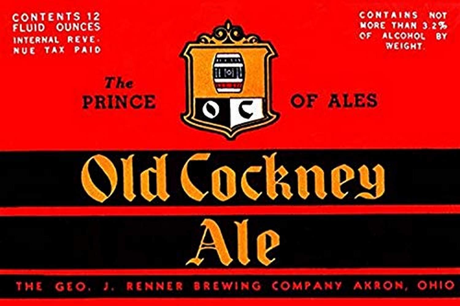 Buyenlarge Old Cockney Ale - Gallery Wrapped 44"X66" canvas Print., 44" X 66""