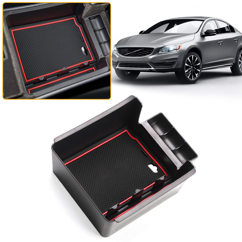 MyGone Center Console Armrest Box Insert Organizer Tray for Volvo XC60