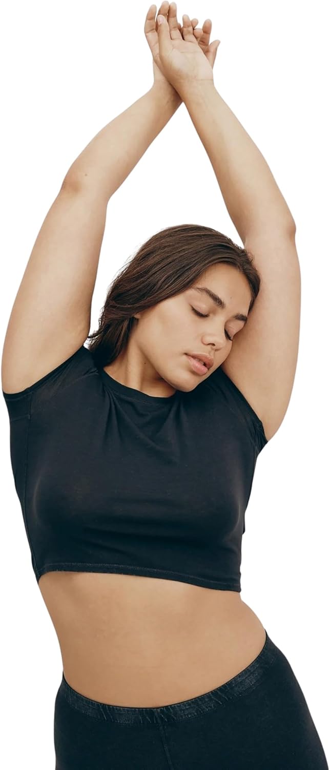 Organic Basics Womens Core Cotton Short Sleeve Baby Tee - Image 5