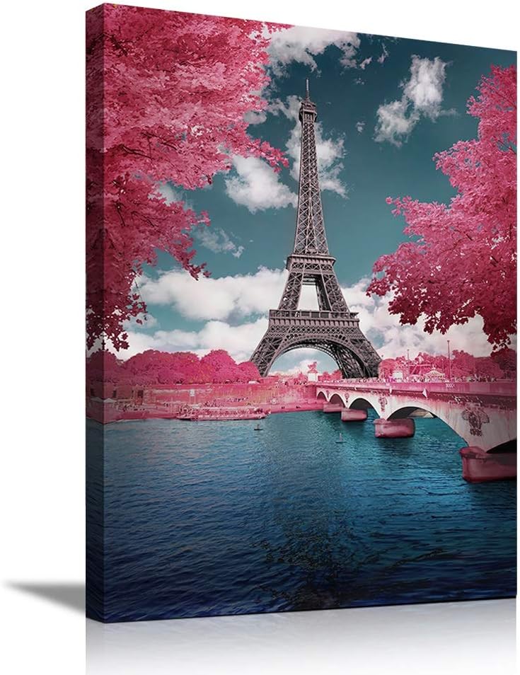 Paris Decor For Bedroom Teen Girl Room Decor For Women Girls Bathroom Decor Wall Art Paris Bathroom Decor Eiffel Tower Decor Office Decor For Women Pink Room Decor Teenage Girl Room Decor Canvas Art