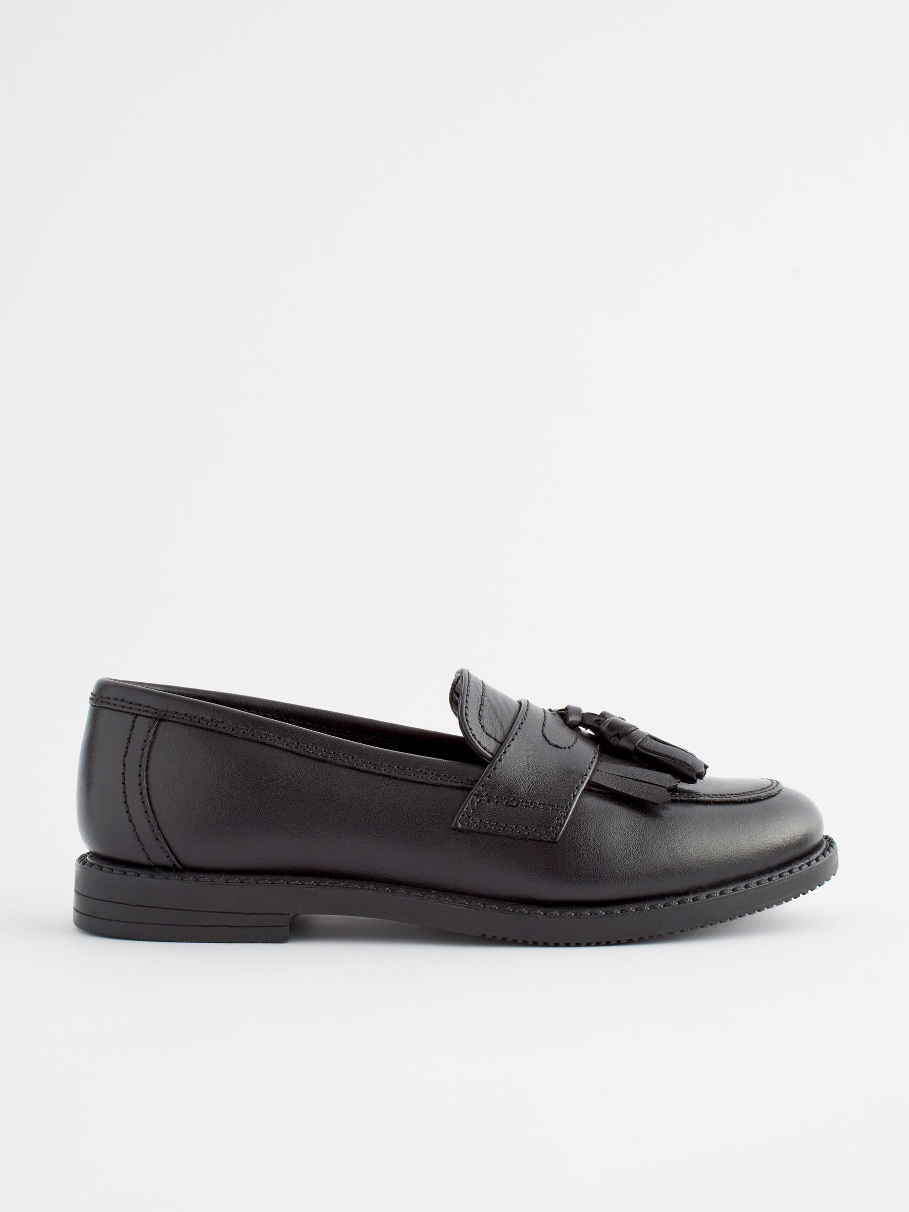 NEXT Niñas Mocasines Escolares de Cuero con borlas