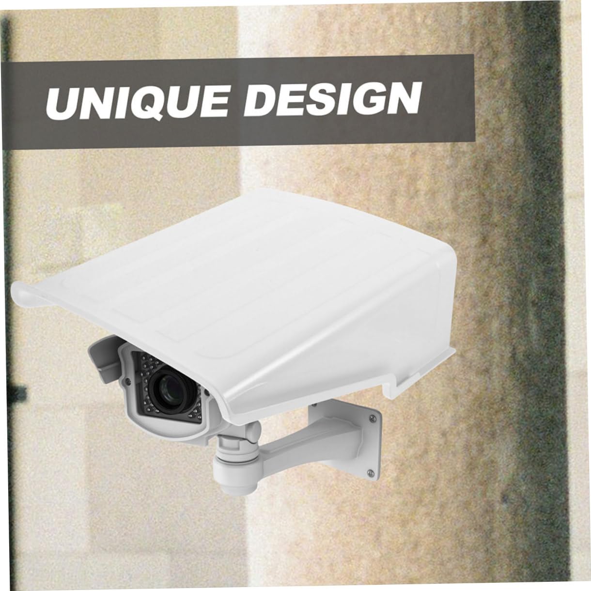 BESPORTBLE Copertura 2 Esterna Telecamera e Antipioggia Sicurezza di Prolunga in Plastica Bianca, Protezione Solare Antipolvere Pezzi Durata della Fotocamera